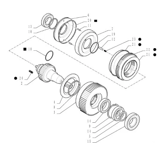87734861 - вал-шестерня